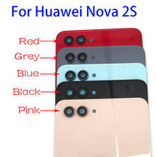 Задняя крышка батарейного отсека запасная часть корпуса с клейкой наклейкой для Huawei Nova 2S 2024 - купить недорого