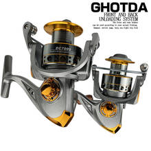 Ghotda-molinete 5.2, roda de pesca tipo roda giratória, séries 1000 a 7000, com rolamento esférico 2024 - compre barato