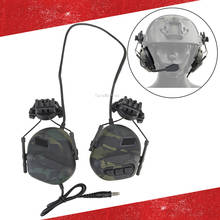 Headset tático com som, headset militar com redução de ruídos para airsoft, tiro rápido, caça 2024 - compre barato