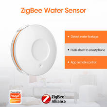 Tuya Zigbee 3.0 Smart Home Flood Detector Battery Powered Water Sensor Alarm Works With TUYA Smart Hub Waterproof level IP55 2024 - buy cheap