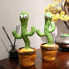 Lovely Talking Toy Dancing Cactus Doll Speak Talk Sound Record Repeat Toy Kawaii Cactus Toys Children Kids Education Toy Gift 2024 - buy cheap
