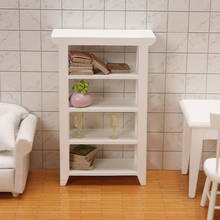 Estantería de madera en miniatura para casa de muñecas, muebles modernos, decoración de estantería, 1 unidad, 1:12 2024 - compra barato