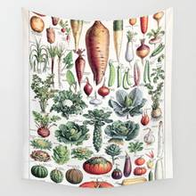 Tapete de parede adolphe millote de legumes, poster francês vintage, toalha de praia, tapete de piquenique para ioga 2024 - compre barato