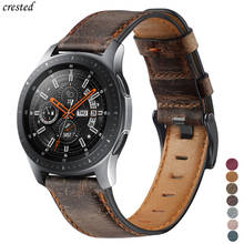 Ремешок из натуральной кожи для samsung Galaxy watch 46 мм Gear S3 frontier браслет 22 мм ремешок для часов Huawei watch 2 gt ремешок 46 мм 2024 - купить недорого