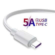 Huawei 5A USB tipo C Cable para Huawei P40 Pro Mate 30 P30 Pro Supercharge 40W carga rápida USB-C Cable de cargador para Cable de teléfono 2024 - compra barato