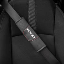 For Opel Mokka 2 pcs PU Leather Fashion Car Seat Belt Cover Car Seat belt shoulder Pads 2024 - buy cheap