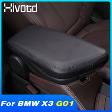 Hivotd Car Armrest Box PU Leather Mat Cover Interior Anti-Scratch Pad Protection Accessories Product For BMW X3 G01 2018 2021 2024 - buy cheap