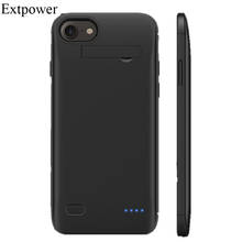 Extpower 4000 мА/ч, для iPhone 6, 6s, 7, 8G случае внешнего аккумулятора Power Bank зарядное устройство для iPhone 8 Plus 6SP 7P 6 Чехол с отделением для зарядного устройства