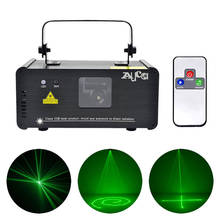 50 мВт зеленый луч сканер освесветильник s DMX звуковой лазерный автоматический дистанционный свет для бара DJ диско Вечеринка сценический эффект проектор Luce Light ing 2024 - купить недорого