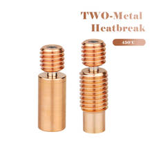 Two-Metal Heatbreak Thermometal Heat break Duplex Metal for E3D V6 HOTEND heater block for Prusa i3 MK3 Break 1.75MM Filament 2024 - buy cheap