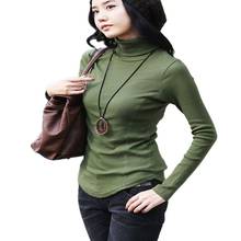 Women Autumn Winter Slim Lady Plus Size Full Sleeve Turtleneck Shirt Female Knitted Hedging Stretch Warm Pullover Sweater 2024 - buy cheap