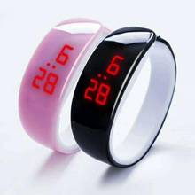 Reloj deportivo de moda LED pulsera electrónica reloj femenino pantalla Digital de silicona banda hombres mujeres reloj de pulsera regalo reloj mu 2024 - compra barato