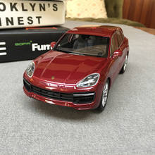 welly 1:24 Porsche Cayenne red car alloy car model simulation car decoration collection gift toy Die casting model boy toy 2024 - buy cheap