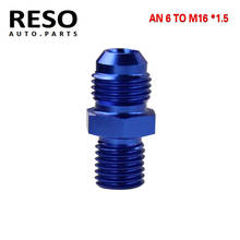 RESO--Male AN 6 Flare to M16x1.5(mm) Metric straight fitting AN 6 To M16 *1.5 Port  Adapter 2024 - buy cheap