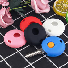 KEYYOU 1 Buttons For Mercedes Benz Smart Fortwo Cabrio Cross City Silicone Car Key Case Holder Cover Remote Silicone Key Case 2024 - buy cheap