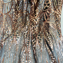 Tecido bordado com lantejoulas e flores, material para vestido cheongsam roupas sexy com lantejoulas materiais de costura 2024 - compre barato