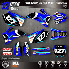 QUEEN X MOTOR-calcomanías de fondo personalizadas para YAMAHA, Kit de pegatinas 3M para YAMAHA 2006-09 YZF250 450 001 2024 - compra barato