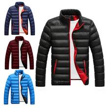 Jaqueta casual masculina, casaco de inverno slim para homens, jaqueta casual de esportes, roupa de exterior 2024 - compre barato