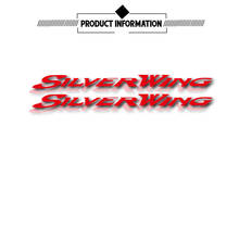 Pegatinas reflectantes para motocicleta, calcomanías impermeables para tanque de combustible, logotipo de casco para Honda silverwing silver wing 400 600, nuevas 2024 - compra barato