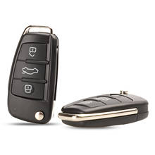 Ключ-брелок складной с 3 кнопками для Audi A2 A3 A4 A6 A6L A8 Q7 TT 2024 - купить недорого
