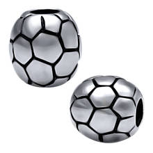 New Arrival Stainless Steel Football Charms Bead Fit pandora Charm Bracelet Jewelry Making For Women,SPB1301A 2024 - buy cheap