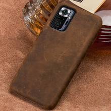 Genuine PULL-UP Leather Case for Xiaomi Redmi Note 10 Pro 9 8 Pro 10s 9T Cover For Mi 10 11 Ultra 10T Lite 9T Poco X3 Pro F3 GT 2024 - buy cheap