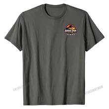 Jurassic park ranger camiseta gráfica, camiseta estampada, tops, camisetas para homens, algodão normal 2024 - compre barato