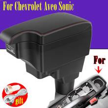 for Chevrolet Aveo Sonic Lova T250 T300 armrest box central Store content Storage box cup holder car-styling accessories 2024 - buy cheap