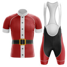 Santa Claus-Ropa de Ciclismo de montaña para Hombre, Maillot de verano 2024 - compra barato