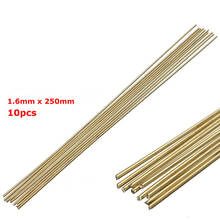 10pcs Welding Rods 250mm length 1.6mm dia Gold Sifbronze Brazing Rods Brass K Gold Platinum Jewelry Welding Tools 2024 - buy cheap