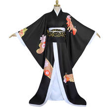Anime Comic Demon Slayer Kimetsu no Yaiba Cosplay Costumes Kibutsuji Muzan Cosplay Costume Women Kimono Uniforms Clothes Dresses 2024 - buy cheap