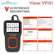 OBD2 Viecar VP101 Code Reader Car Diagnostic OBD 2 Scanner Auto Tool Automotive I/M DTC Multilingual OBDII/EOBD  PK ELM327 V1.5 2024 - buy cheap