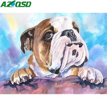 AZQSD Diamond Painting Dog Cross Stitch Rhinestones Diamond Embroidery Animal Full Square/Round Drill Gift Home Decor 2024 - buy cheap