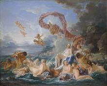 Francois boucher o triunfo de venus arte impressão poster quadros a óleo lona para decoração de casa arte da parede 2024 - compre barato