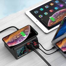 8Port Multi Fast Usb Charger Quick Charge 3.0 Phone Charging Station Led Display Usb Smart Wireless Digital Display Charger X9 2024 - buy cheap