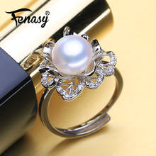 FENASY 925 Sterling Silver Ring Luxury Natural Freshwater Pearl Rings For Women Female Party Wedding Engagement Fine Jewelry 2024 - buy cheap