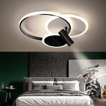 Lámpara de techo LED moderna para dormitorio, iluminación de sala de estar, arte de hierro para el hogar, protección ocular, foco redondo para Cocina 2024 - compra barato