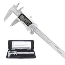 Paquímetro digital, ferramenta de medição de 6 "150mm, aço inoxidável, paquímetro, instrumento de medição, paquímetro 2024 - compre barato