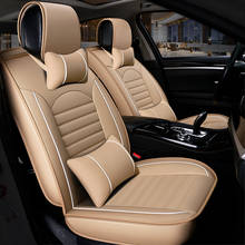 HeXinYan Leather Universal Car Seat Covers for MG all models MG7 MG3 ZS MG5 MG6 automobiles styling accessories auto Cushion 2024 - buy cheap