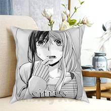 Funda de almohada con estampado de Citrus Yuzu y Mei, cojín suave para el hogar, cítricos Yuzu Mei Shojo, Manga Anime Harumin Love molanas 2024 - compra barato