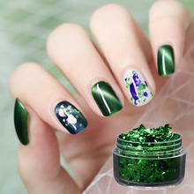 Imitation Gold Foil Fragment Green Nail Glitter for DIY Nails Sticker Art Nail Decorations Multi Color Gold Leaf Flakes 2024 - buy cheap