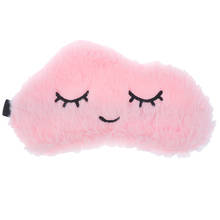 Cute Eye Mask Plush Eye Cover Sleeping Mask Kids Sleeping Mask Eyepatch Cartoon Travel Rest Eye Band Blindfold Sleep Aid Eyemask 2024 - buy cheap