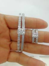 Janlie conjunto de joias com pulseira africana, conjunto exclusivo de joias para mulheres casamento zircônia cúbica cristal cz dubai 2024 - compre barato
