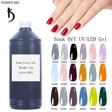 KODIES GEL Professional UV Gel Nail Polish Bulk Sale 1000g Gelcolor Semi Permanent Manicure Gellak Wholesale Factory Supply Gels 2024 - buy cheap