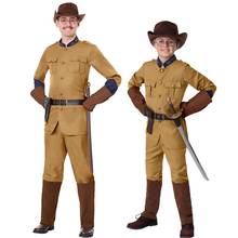 Halloween Costume For Children Adult British officer Uniform Boys Cosplay Costume American Soldier Uniform Party Performance 2024 - buy cheap