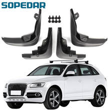 SOPEDAR 4PCS Set Molded Mudflaps For Audi Q5 2012 2013 2014 2015 2016 2017 Splash Guards Front Rear Mudguards Fender Mud Flaps 2024 - buy cheap