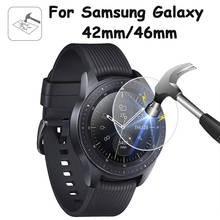 Filme protetor de tela de vidro temperado hd para samsung galaxy watch 42mm 46mm 3 pces/4 pces 3d tela película protetora acessórios inteligentes 2024 - compre barato