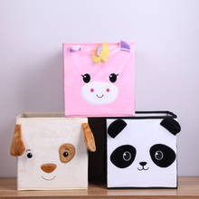 Cartoon Desktop Storage Box Animal Embroidery Folding Storage Box Bedroom Wardrobe High Capacity Storage Bag Kid Toys Organizer 2024 - buy cheap