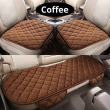 Universal Linen Fabric Car Seat Cover Four Seasons Front Rear Flax Cushion Protector Mat Pad For Toyota Volkswagen KIA Mazda 2024 - buy cheap