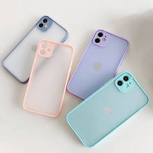 Camera Protection Bumper Phone Case For iPhone 12 11 Pro Max XR X XS Max 8 7 6S Plus SE 2020 Translucent Matte Shockproof Cover 2024 - buy cheap